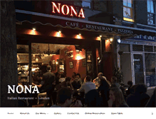 Tablet Screenshot of nonarestaurant.com